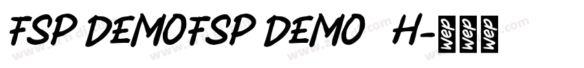 FSP DEMOFSP DEMO   H字体转换